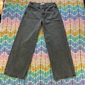 Abercrombie & Fitch 27 womens grey the ultra loose low rise baggy Relaxed Jeans